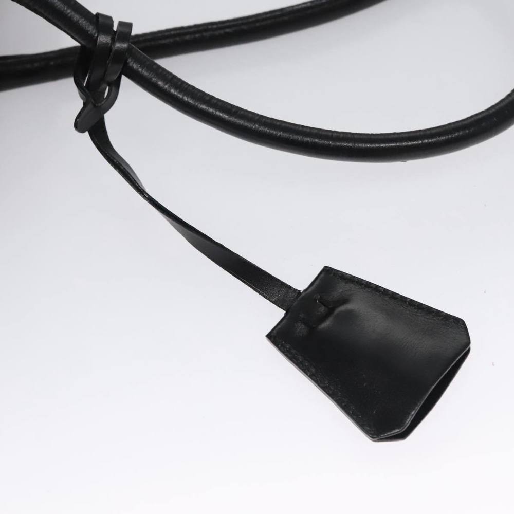 PRADA Shoulder Bag Nylon Leather Black Silver Auth 109083 - Picture 15 of 16